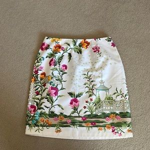 Talbots floral skirt